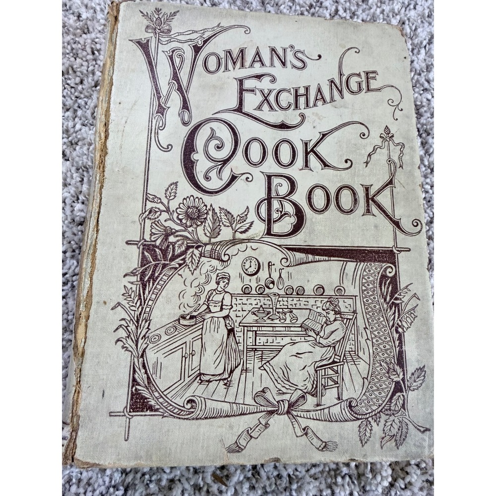 1901 Womans Exchange Cook Book Minnie Palmer Antique Vintage Rare